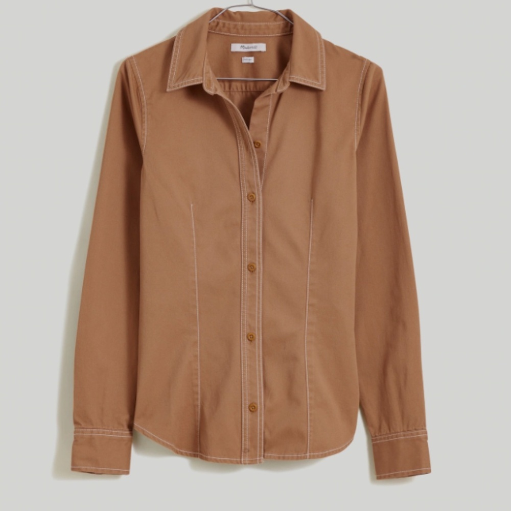 Darted Button-Up Shirt in (Re)generative Chino